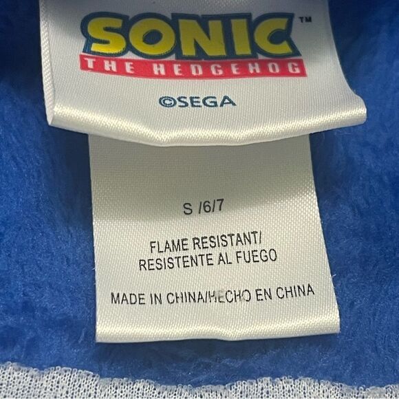 SONIC THE HEDGEHOG Fleece Robe S(6-7) - Picture 5 of 5